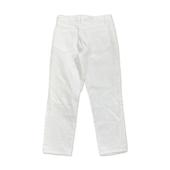 NWT White High-Rise Jeans -Junior Size 14/32 Slim Straight Ankle Pants Ella Moss - Picture 3 of 3